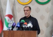 احترام نظامی به پرچم مقدس کشورمان در مراسم اهتزار پرچم