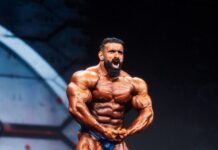 عضلات هادی چوپان را انگار تراشیده اند